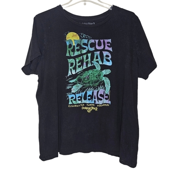 Dolphin Tale 2 Rescue, Rehab, Release Graphic Tee Size XXL - Picture 1 of 7